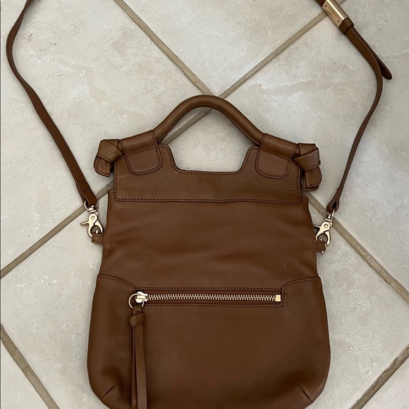 Vintage Foley + Corinna Brown Pebbled Leather Bag - Picture 2 of 4